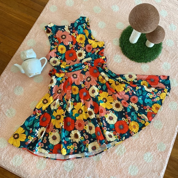 ModCloth Floral Dress size L - Picture 10 of 12